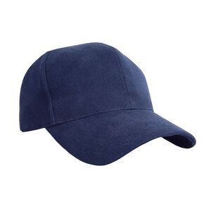 Result Pro Style Heavy Brushed Cotton Baseball Cap (Pack of 2) / Navy Blue